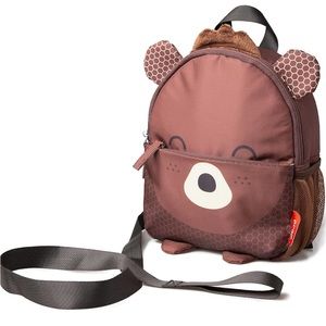 Bear Character Mini Backpack for Toddlers (with harness / leash attachment)